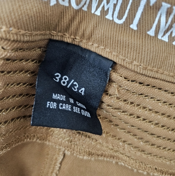 Men's Slim Straight Fit Biker Style Denim Jeans In Wheat/Timber - Picture 6 of 13